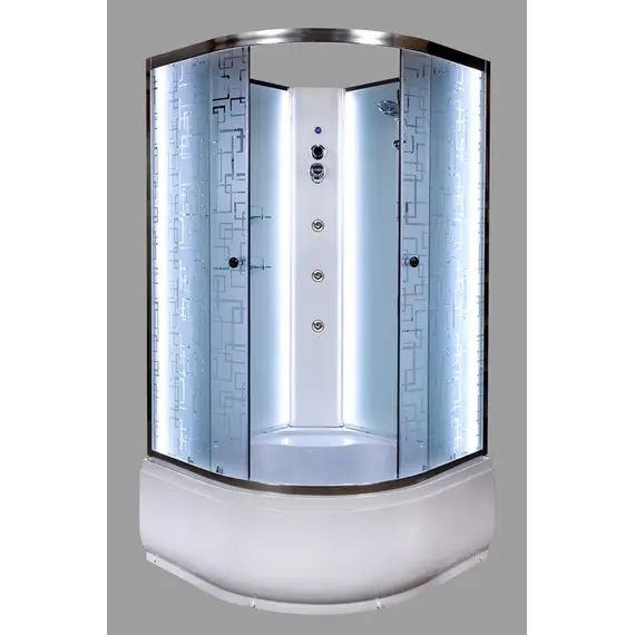 ДУШЕВАЯ КАБИНА DETO EM4510NLED+GM С ГИДРОМАССАЖЕМ