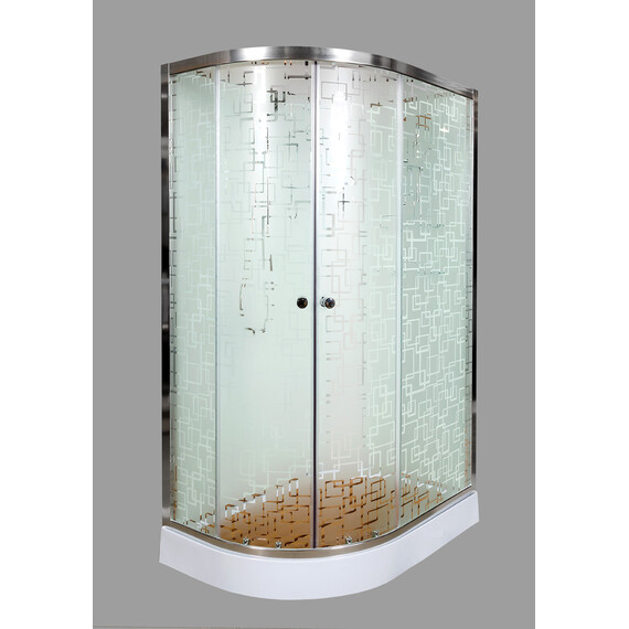 ДУШЕВАЯ КАБИНА DETO EM1512RNGM С ГИДРОМАССАЖЕМ, ПРАВАЯ