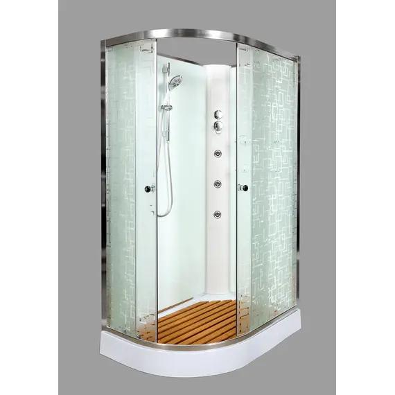 ДУШЕВАЯ КАБИНА DETO EM1512RNGM С ГИДРОМАССАЖЕМ, ПРАВАЯ