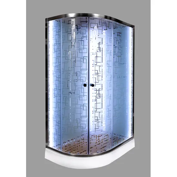 ДУШЕВАЯ КАБИНА DETO ЕМ1512RNLED ПРАВАЯ