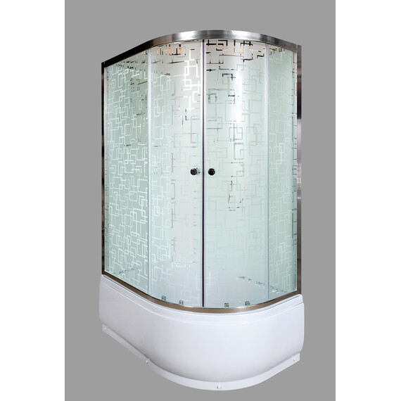 ДУШЕВАЯ КАБИНА DETO EM4511LNGM С ГИДРОМАССАЖЕМ, ЛЕВАЯ