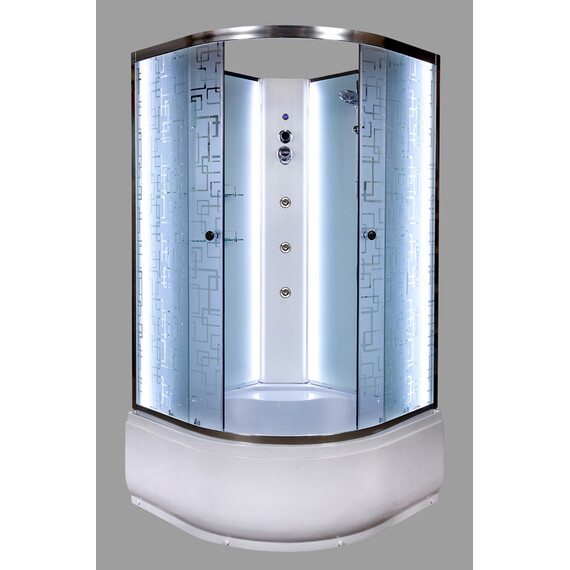 ДУШЕВАЯ КАБИНА DETO EM4510NLED+GM С ГИДРОМАССАЖЕМ