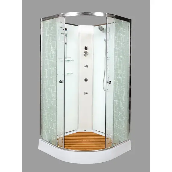 ДУШЕВАЯ КАБИНА DETO EM1590NGM С ГИДРОМАССАЖЕМ