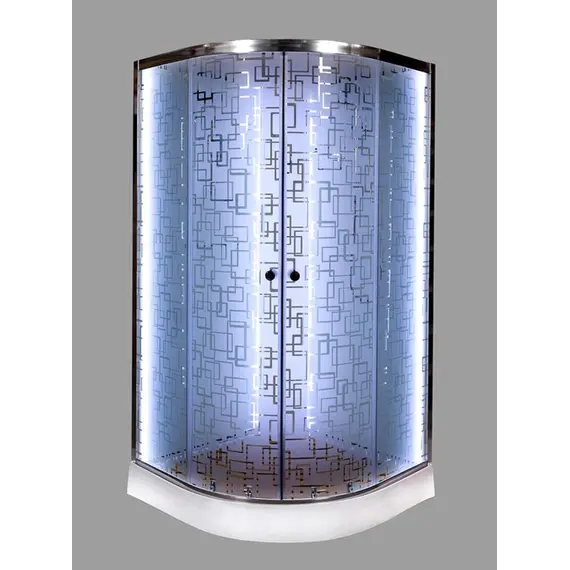 ДУШЕВАЯ КАБИНА DETO EM1590NLED+GM С ГИДРОМАССАЖЕМ