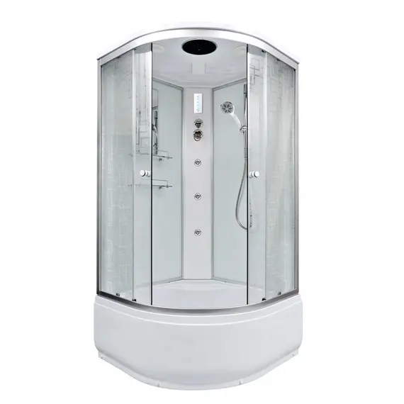 ДУШЕВАЯ КАБИНА DETO EM4580GM+EL С ГИДРОМАССАЖЕМ И ЭЛЕКТРИКОЙ