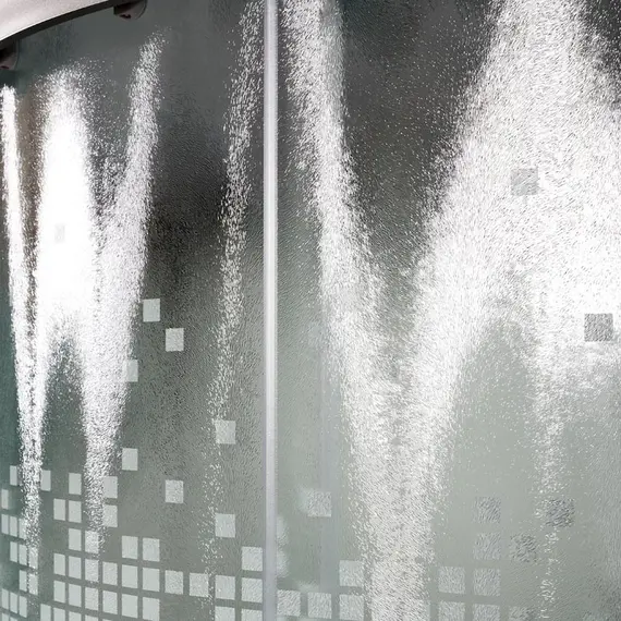 ДУШЕВАЯ КАБИНА DETO L901GM+EL С ГИДРОМАССАЖЕМ И ЭЛЕКТРИКОЙ