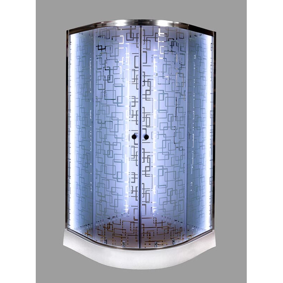 ДУШЕВАЯ КАБИНА DETO EM1510NLED+GM С ГИДРОМАССАЖЕМ