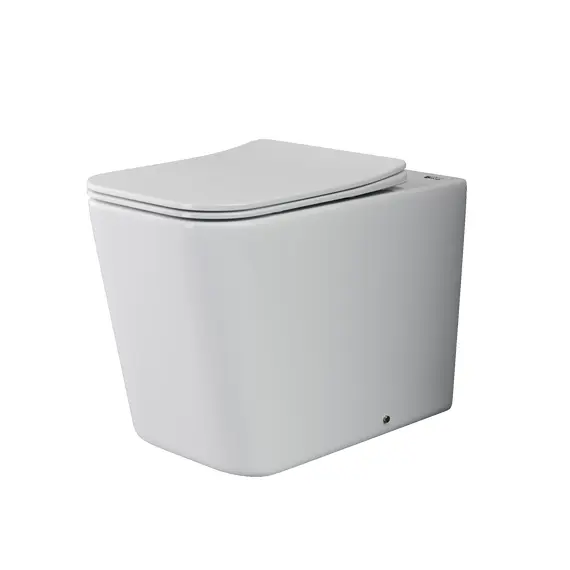 НАПОЛЬНЫЙ ПРИСТАВНОЙ УНИТАЗ CERAMICA NOVA CUBIC RIMLESS