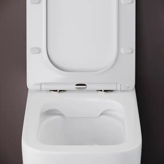 НАПОЛЬНЫЙ ПРИСТАВНОЙ УНИТАЗ CERAMICA NOVA CUBIC RIMLESS