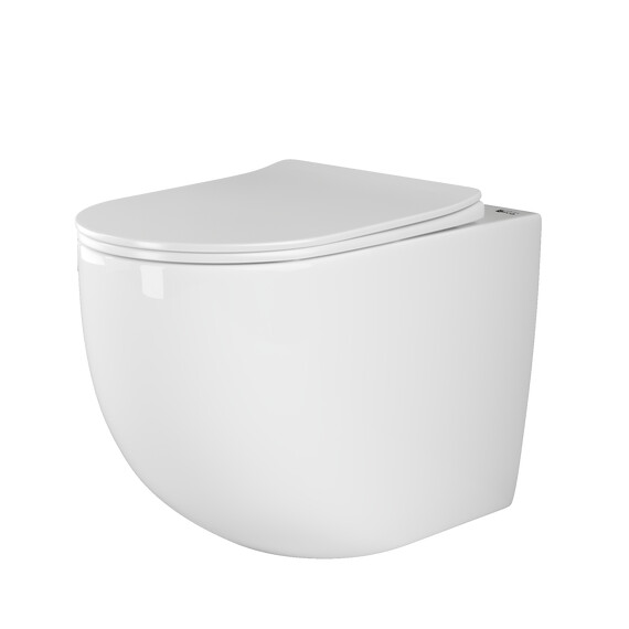 НАПОЛЬНЫЙ ПРИСТАВНОЙ УНИТАЗ CERAMICA NOVA MIA RIMLESS