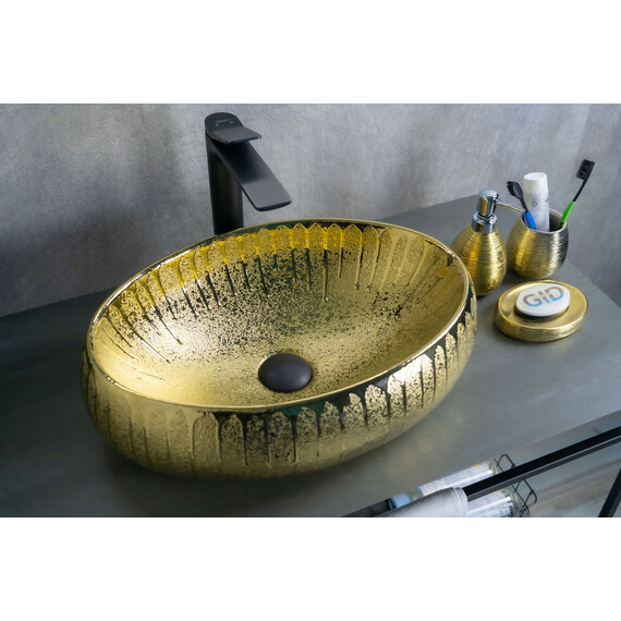 ЗОЛОТАЯ КЕРАМИЧЕСКАЯ РАКОВИНА GID 9030G