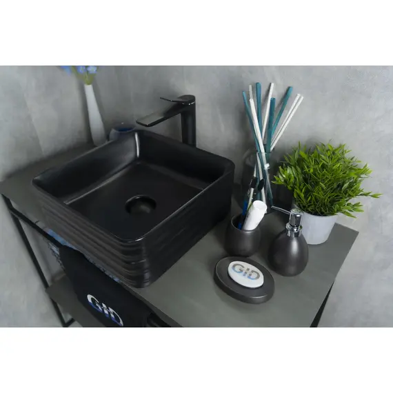 ЧЕРНАЯ МАТОВАЯ КЕРАМИЧЕСКАЯ РАКОВИНА GID BM965