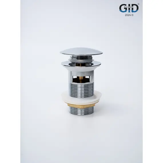 ДОННЫЙ КЛАПАН GID CH100-1 ХРОМ С ПЕРЕЛИВОМ