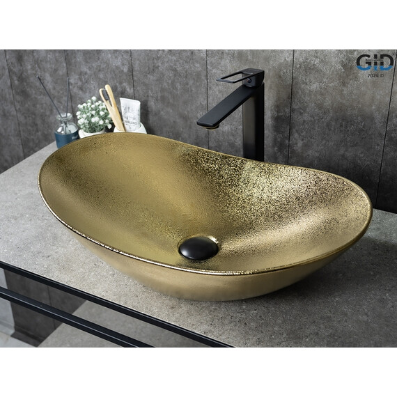 ЗОЛОТАЯ КЕРАМИЧЕСКАЯ РАКОВИНА GID GD9811