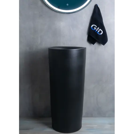 КЕРАМИЧЕСКАЯ НАПОЛЬНАЯ РАКОВИНА GID NB130BG ЧЕРНЫЙ ГРАФИТ