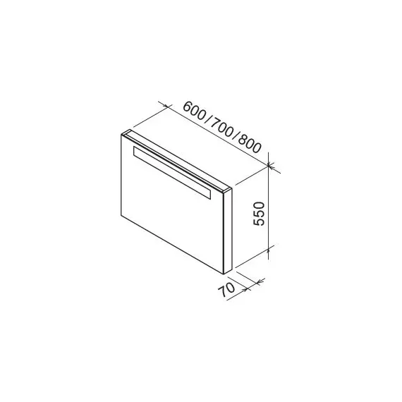 ЗЕРКАЛО RAVAK CLASSIC 800 КАППУЧИНО
