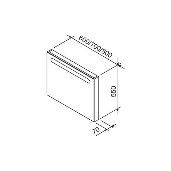 ЗЕРКАЛО RAVAK CHROME 700 КАППУЧИНО