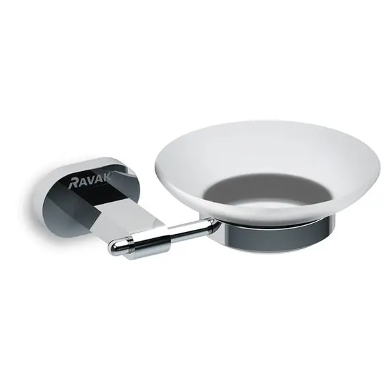 ДЕРЖАТЕЛЬ С МЫЛЬНИЦЕЙ (СТЕКЛО) RAVAK CR 200.00