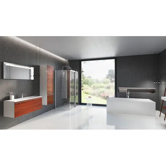 ШКАФ БОКОВОЙ RAVAK SB 400 R CLEAR БЕЛАЯ/ВИШНЯ