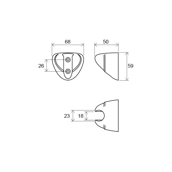 ДЕРЖАТЕЛЬ ПЛАСТИКОВЫЙ RAVAK 610.00