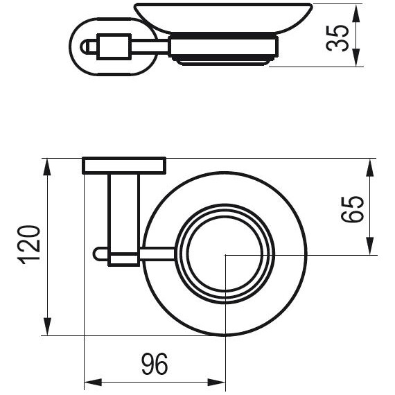 ДЕРЖАТЕЛЬ С МЫЛЬНИЦЕЙ (СТЕКЛО) RAVAK CR 200.00