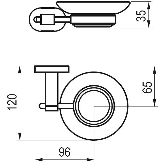ДЕРЖАТЕЛЬ С МЫЛЬНИЦЕЙ (СТЕКЛО) RAVAK CR 200.00