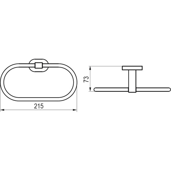 ПОЛОТЕНЦЕДЕРЖАТЕЛЬ (ОВАЛЬНЫЙ) RAVAK CR 300.00