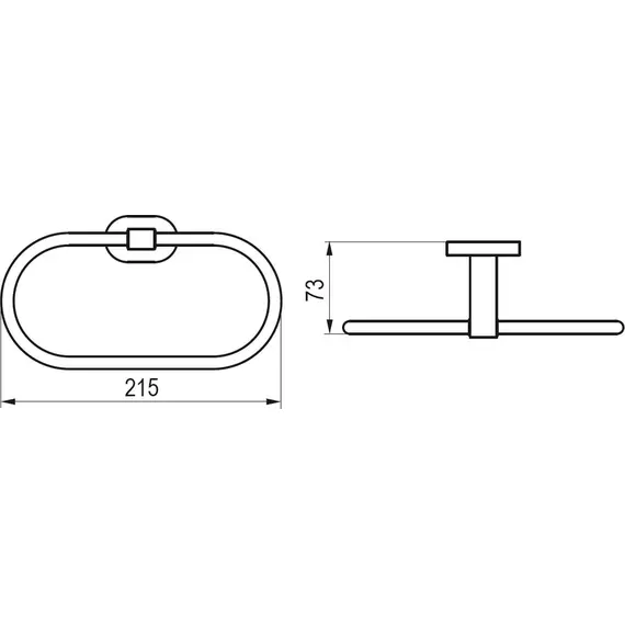 ПОЛОТЕНЦЕДЕРЖАТЕЛЬ (ОВАЛЬНЫЙ) RAVAK CR 300.00