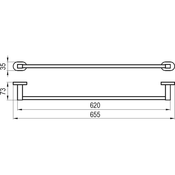 ПОЛОТЕНЦЕДЕРЖАТЕЛЬ (1 ПОЛОТЕНЦЕ), 66 СМ RAVAK CR 310.00