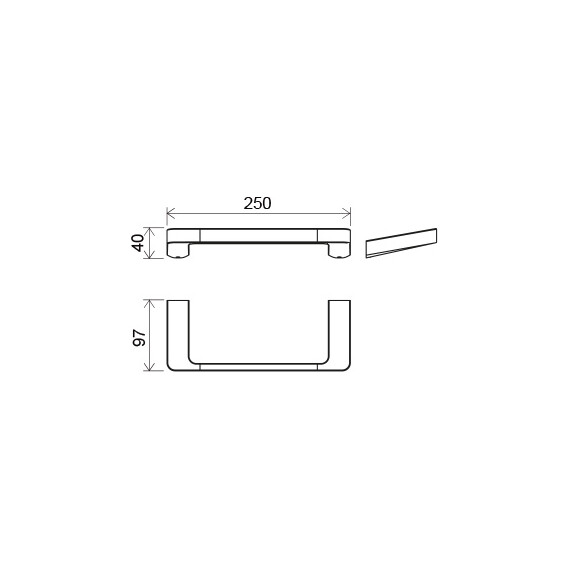 ПОЛОТЕНЦЕДЕРЖАТЕЛЬ (25 СМ) RAVAK TD 300.00