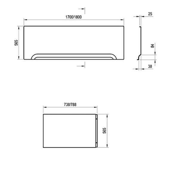 ВАННА АКРИЛОВАЯ RAVAK CAMPANULA II 180X80