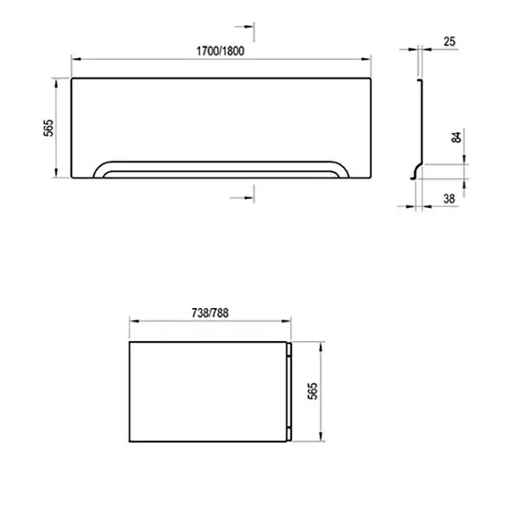ВАННА АКРИЛОВАЯ RAVAK CAMPANULA II 180X80