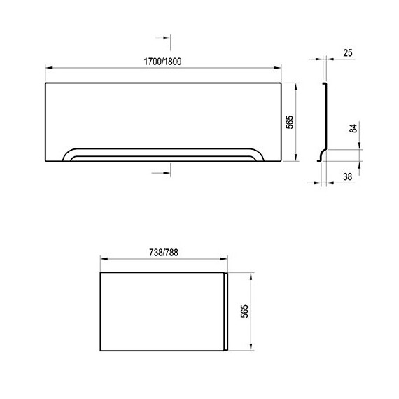 ВАННА АКРИЛОВАЯ RAVAK FORMY 01 170X75