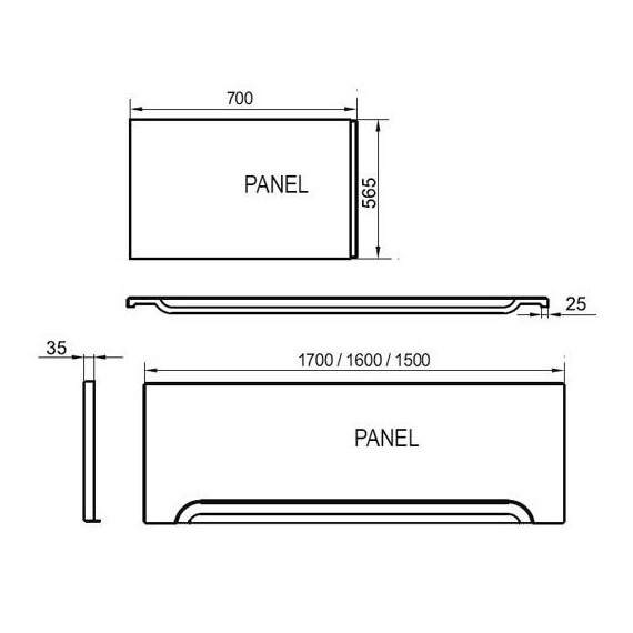ВАННА АКРИЛОВАЯ RAVAK VANDA II 150X70 ВАННА АКРИЛОВАЯ RAVAK VANDA II 150X70