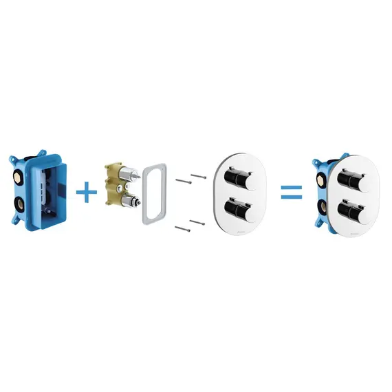 МОНТАЖНОЕ ОСНОВАНИЕ ДЛЯ СМЕСИТЕЛЕЙ СКРЫТОГО МОНТАЖА, R-BOX MULTI RAVAK RB 071.50