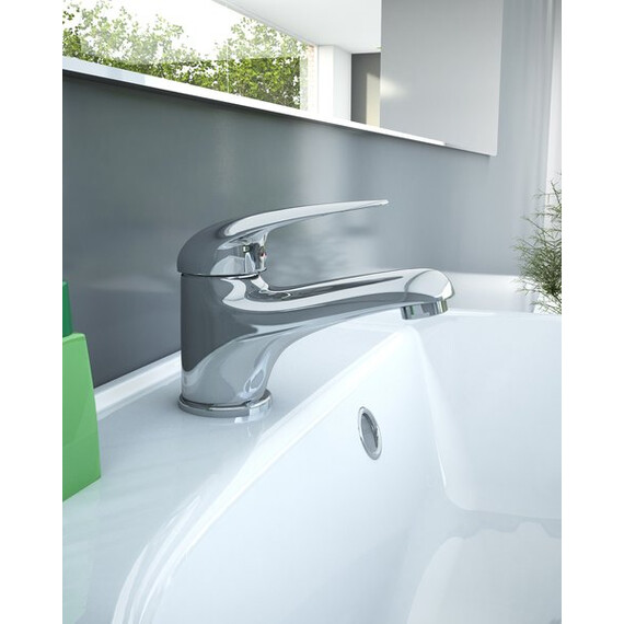 СМЕСИТЕЛЬ ДЛЯ УМЫВАЛЬНИКА С ДОННЫМ КЛАПАНОМ RAVAK SN 011.00