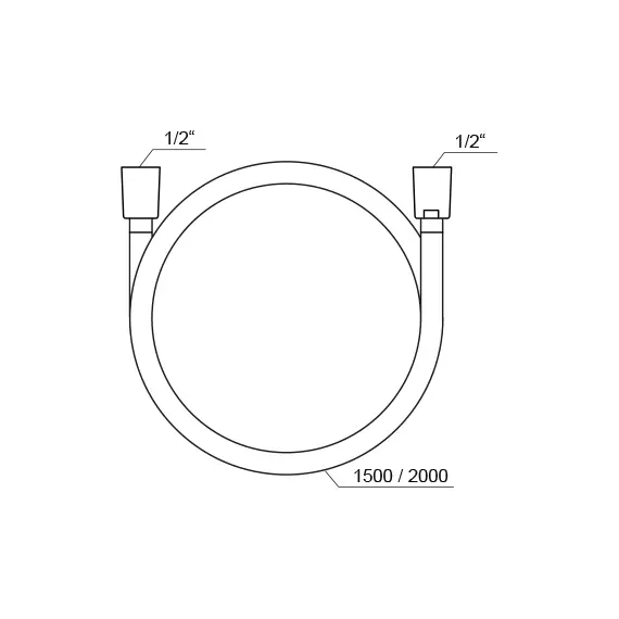 ДУШЕВОЙ ШЛАНГ 200 СМ, SILVERSHINE RAVAK 914.02