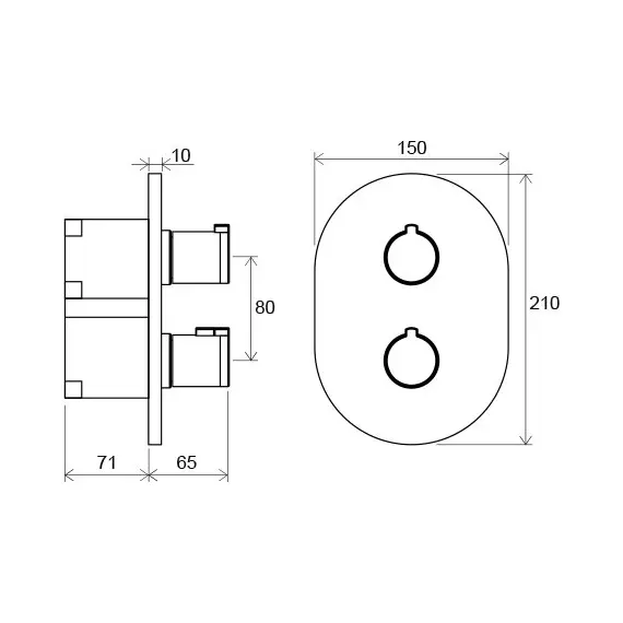 МОНТАЖНОЕ ОСНОВАНИЕ ДЛЯ СМЕСИТЕЛЕЙ СКРЫТОГО МОНТАЖА, R-BOX MULTI RAVAK RB 071.50
