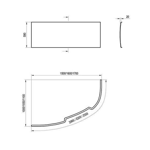 ВАННА АКРИЛОВАЯ RAVAK ASYMMETRIC 170X110 L ВАННА АКРИЛОВАЯ RAVAK ASYMMETRIC 170X110 L