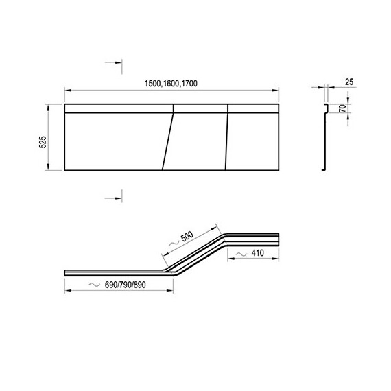 ВАННА АСИММЕТРИЧНАЯ RAVAK BEHAPPY II 150X75 L ВАННА АСИММЕТРИЧНАЯ RAVAK BEHAPPY II 150X75 L