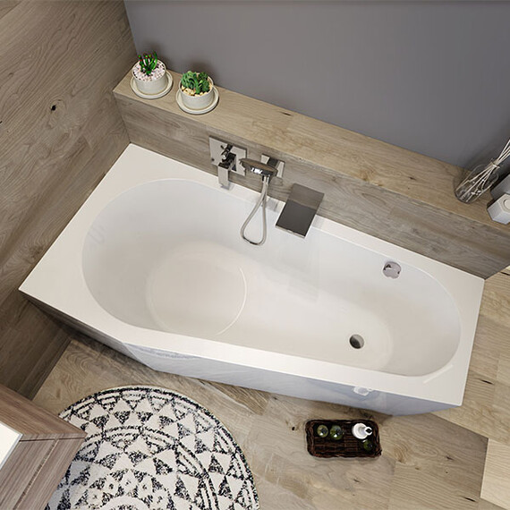 ВАННА АКРИЛОВАЯ RIHO DELTA PLUG & PLAY R 150X80