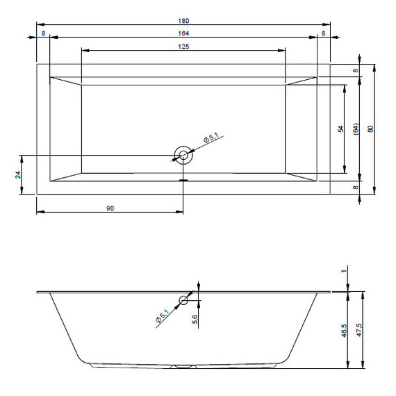 ВАННА АКРИЛОВАЯ RIHO LUGO 180X80 C ТОНКИМ БОРТОМ ВАННА АКРИЛОВАЯ RIHO LUGO 180X80 C ТОНКИМ БОРТОМ