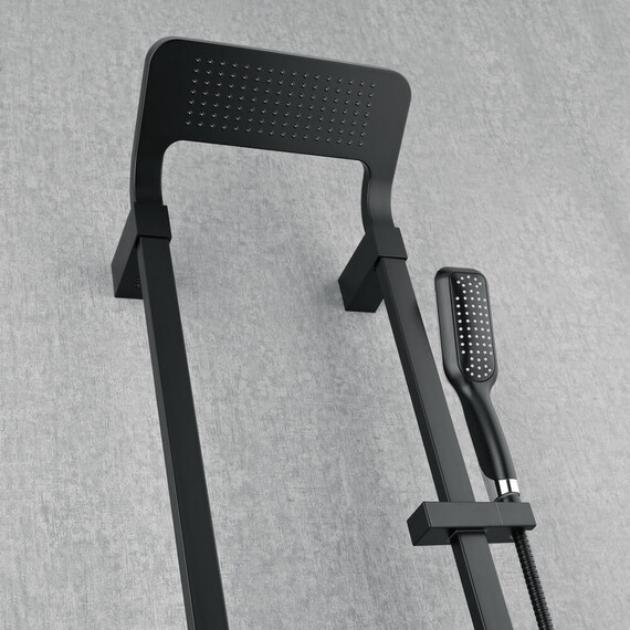 ДУШЕВАЯ ПАНЕЛЬ BLACK & WHITE W1020 ГРАФИТОВЫЙ ЧЕРНЫЙ