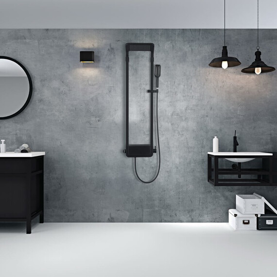 ДУШЕВАЯ ПАНЕЛЬ BLACK & WHITE W1020 ГРАФИТОВЫЙ ЧЕРНЫЙ