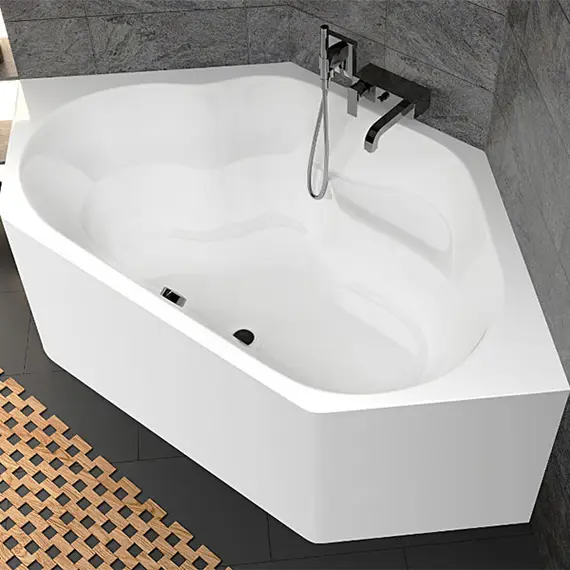 ВАННА АКРИЛОВАЯ С МОНОЛИТНОЙ ПАНЕЛЬЮ RIHO WINNIPEG PLUG & PLAY 145X145