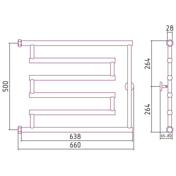 СУНЕРЖА HIGH-TECH MODEL "L" 500X650
