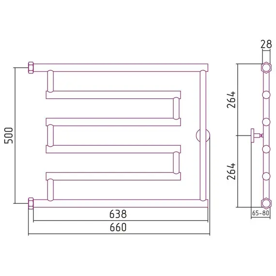 СУНЕРЖА HIGH-TECH MODEL "L" 500X650