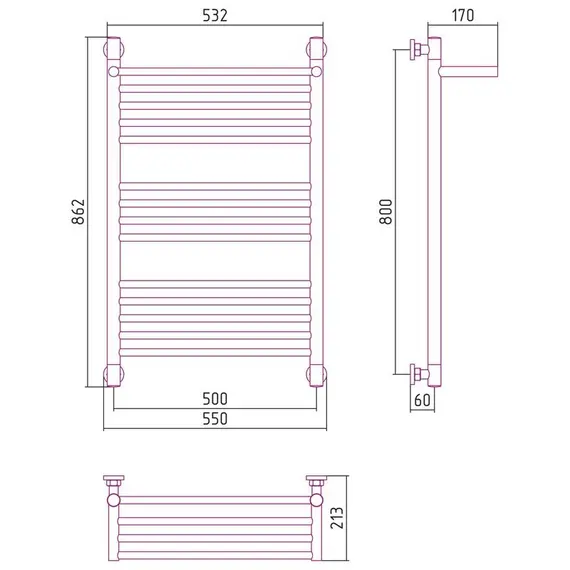 СУНЕРЖА БОГЕМА С ПОЛКОЙ+ 800Х500