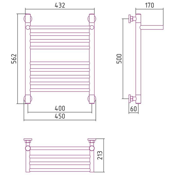 СУНЕРЖА БОГЕМА С ПОЛКОЙ+ 500Х400