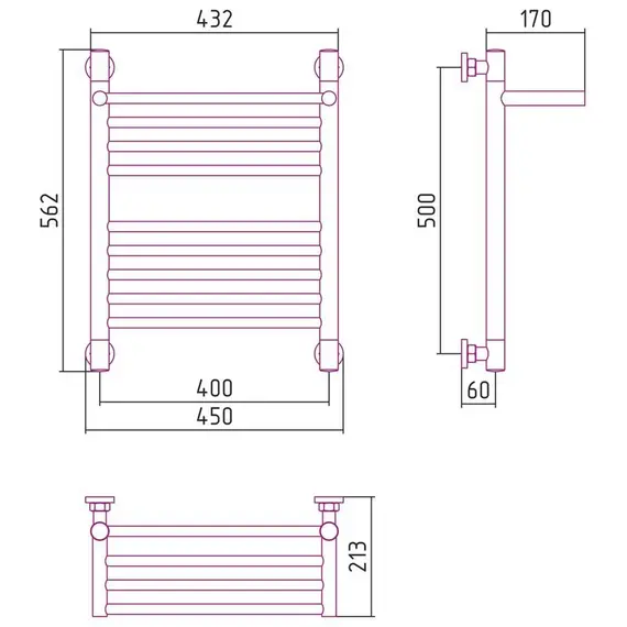 СУНЕРЖА БОГЕМА С ПОЛКОЙ+ 500Х400